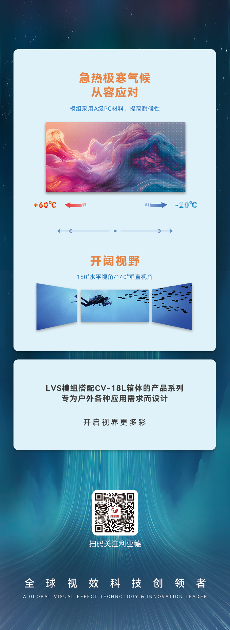 环亚集团·AG88高质量户外全彩显示产品：LVS系列与CV-18L系列